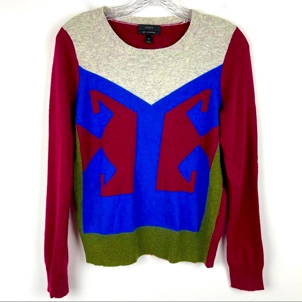 J Crew intarsia sweater
